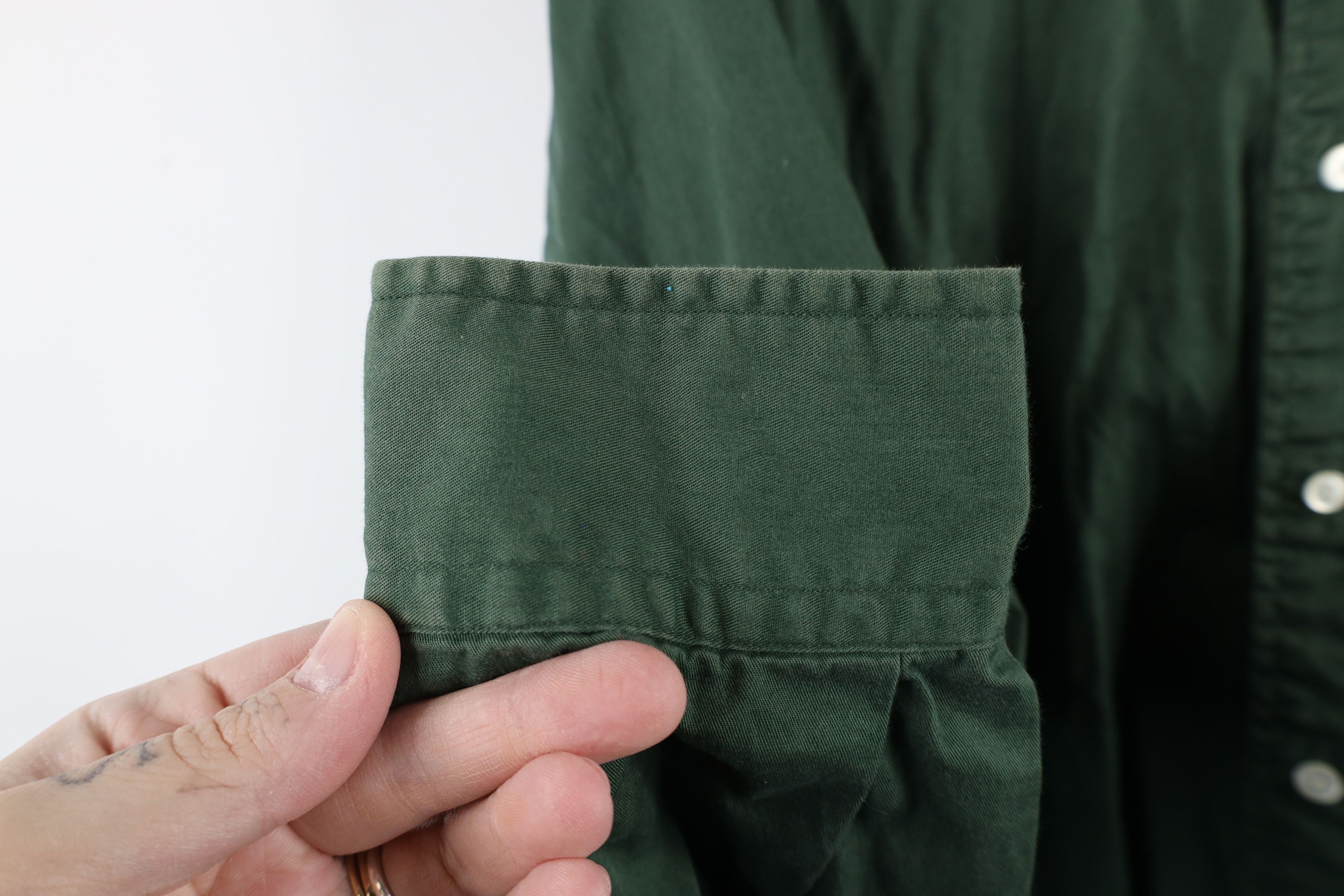 Nautica × Vintage Vintage 90s Nautica Button Down Shirt Green Cotton USA Size US M / EU 48-50 / 2 - 8 Thumbnail