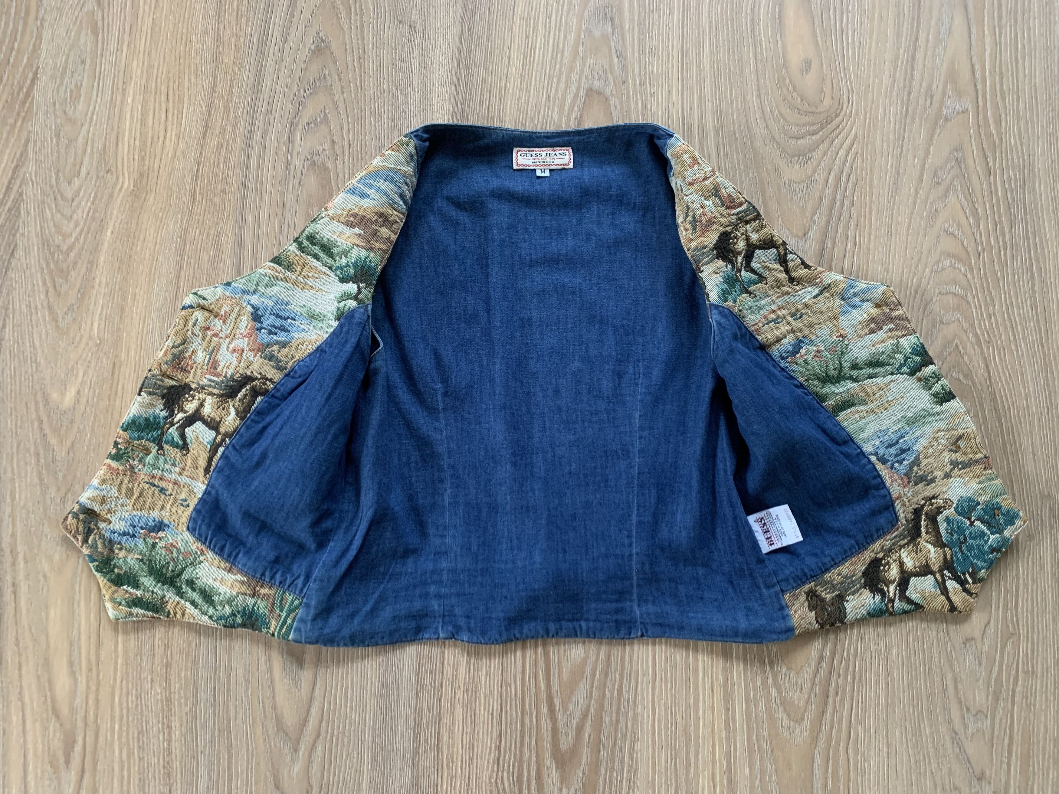 Guess Guess Jeans Horse Tapestry Western Vest Size M / US 6-8 / IT 42-44 - 3 Thumbnail