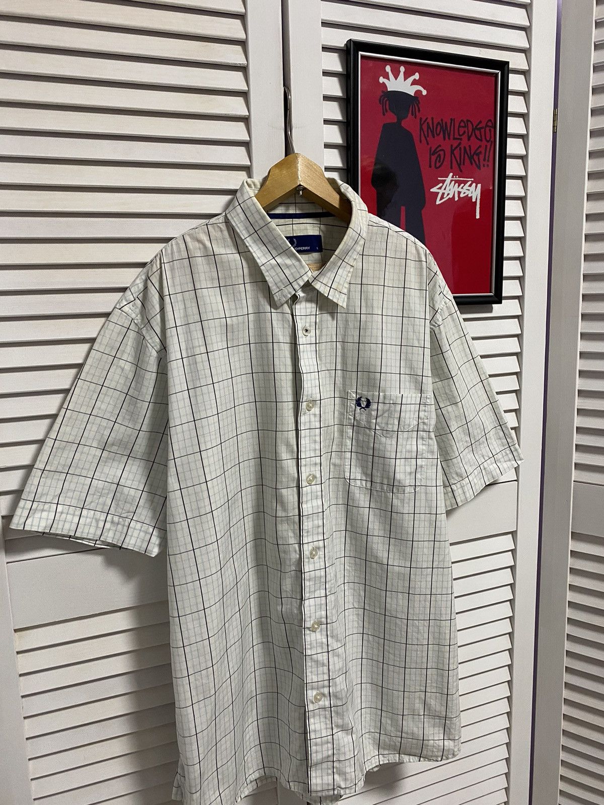 Fred Perry Vintage Shirt Tee Button Up Fred Perry Large Pattern Striped Size US L / EU 52-54 / 3 - 2 Thumbnail