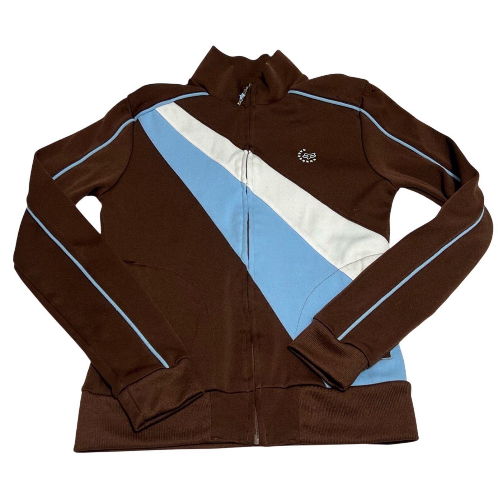 Fox Racing FOX Jacket Womens Track Jacket Pockets Racing Moto Y2K VTG Size XS / US 0-2 / IT 36-38 - 1 Thumbnail