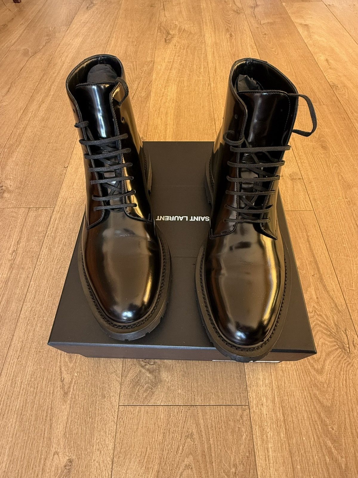 Saint Laurent Paris Saint Laurent Army boots Size US 12 / EU 45 - 2 Thumbnail