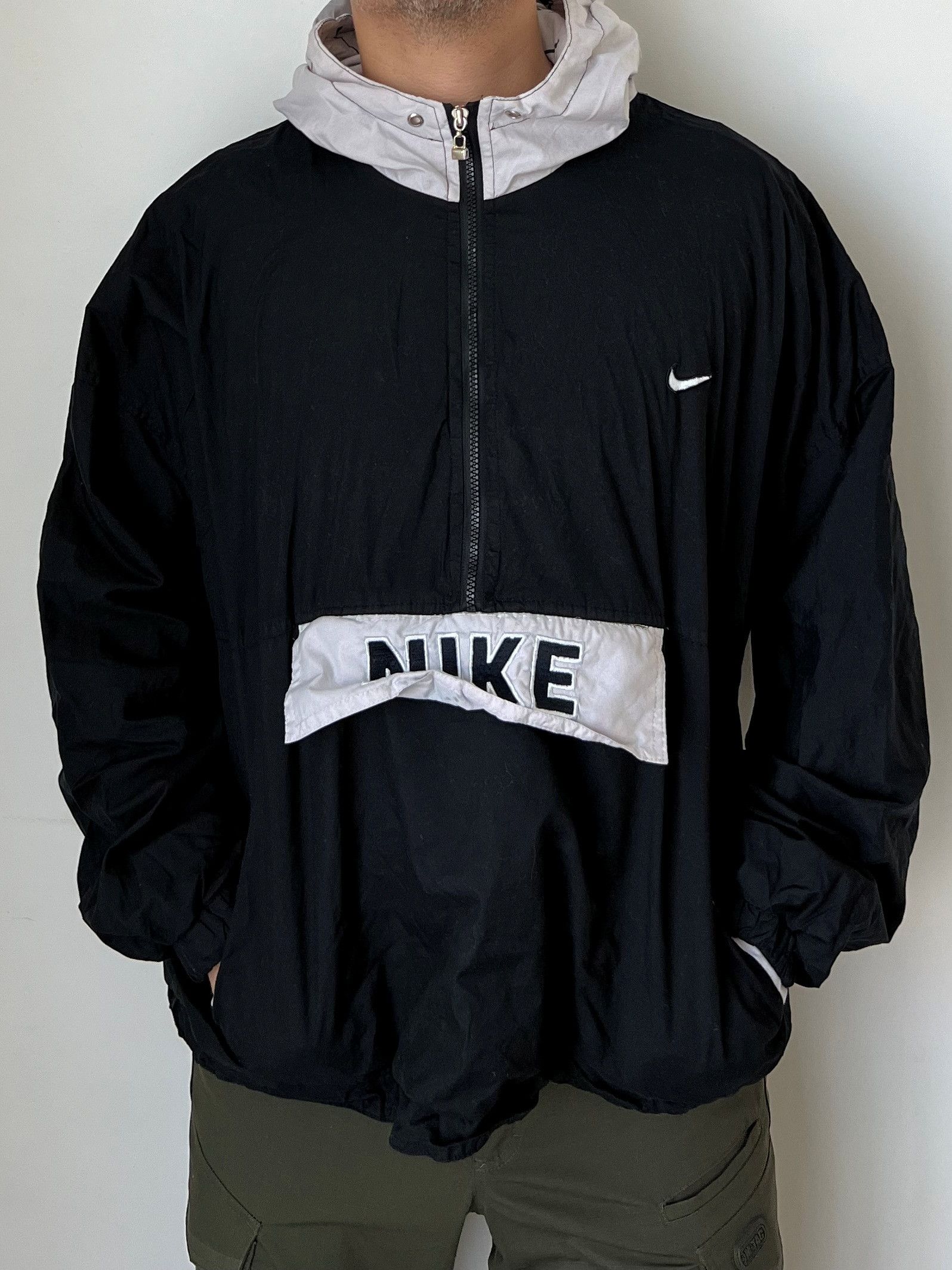 Nike VINTAGE 90's Y2K NIKE ANORAK JACKET MADE IN USA Size US XXL / EU 58 / 5 - 3 Thumbnail