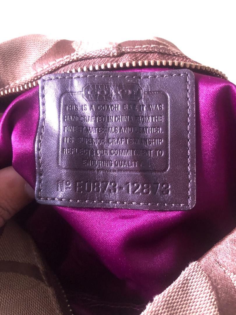 Coach × Vintage Vintage Monogram Coach Hand Bag.: Size ONE SIZE - 11 Thumbnail