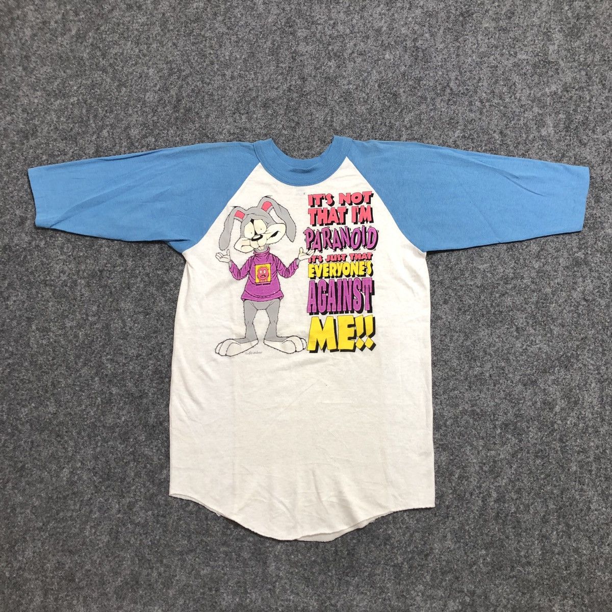 Vintage Vintage Rabbit Raglan T-Shirt Size US S / EU 44-46 / 1 - 1 Thumbnail