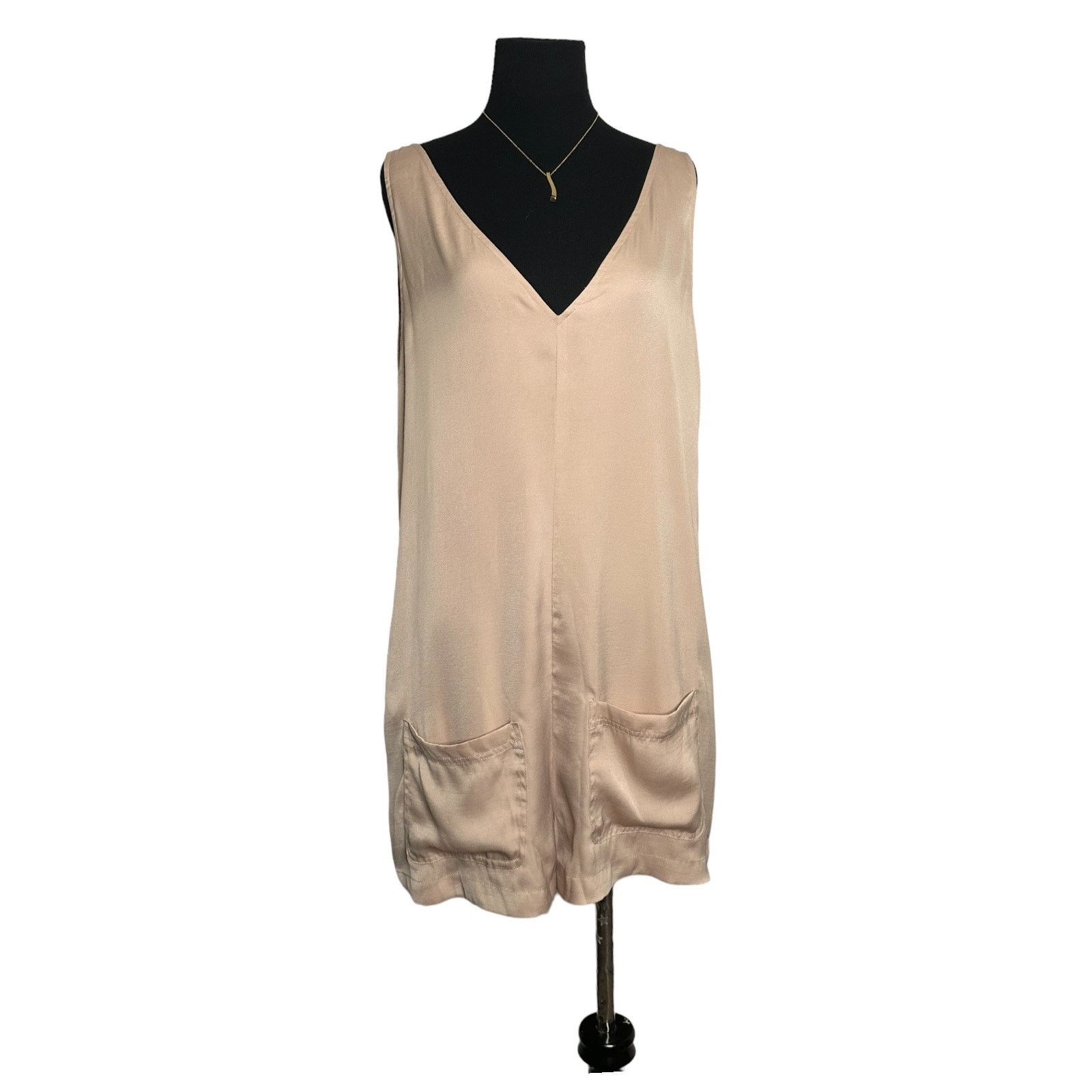 Guess Guess beige satin sleeveless romper size M Size 28" / US 6 / IT 42 - 11 Thumbnail