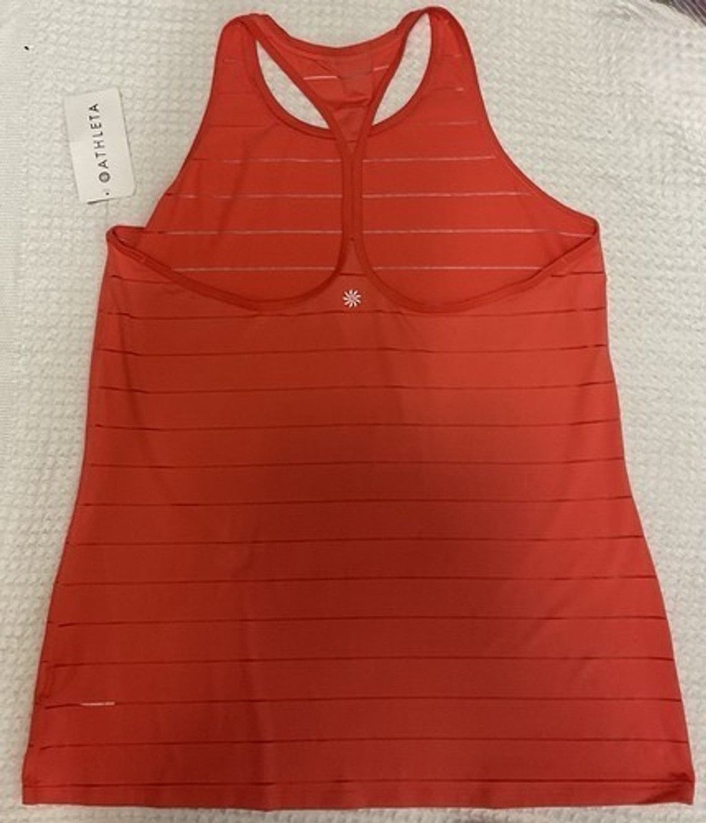 Athleta NWT Athleta Stripe High Mesh Chi Tank Top Athletic Women XLT Size XL / US 12-14 / IT 48-50 - 9 Thumbnail