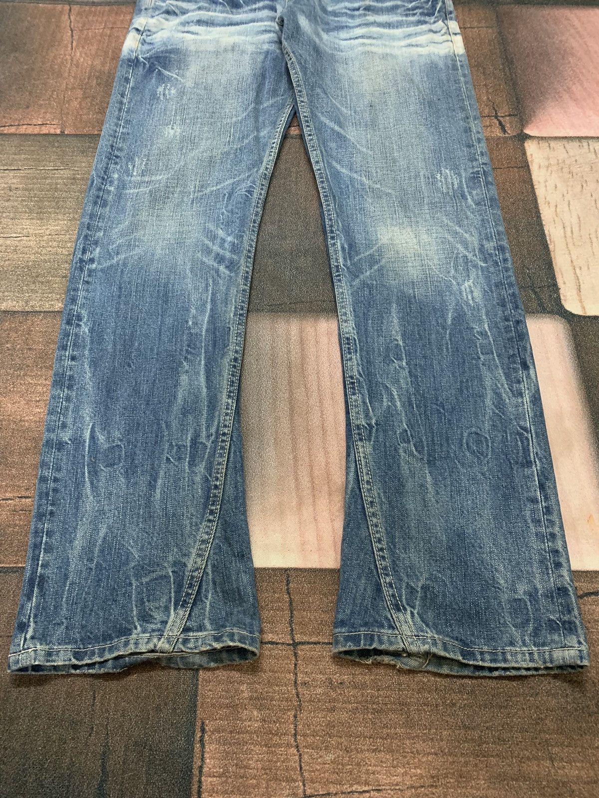 If Six Was Nine × Japanese Brand × Le Grande Bleu (L.G.B.) Flare ORIRIN stone wash faded season grunge style Size 33" - 11 Thumbnail