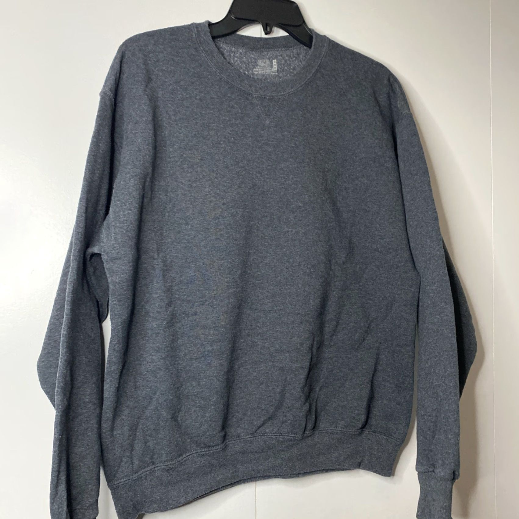 Fruit Of The Loom VINTAGE Fruit of the Loom Grey Crewneck Sweatshirt Women Medium M Boxy Pullover Crew Neck Sweatshirt Size M / US 6-8 / IT 42-44 - 4 Thumbnail