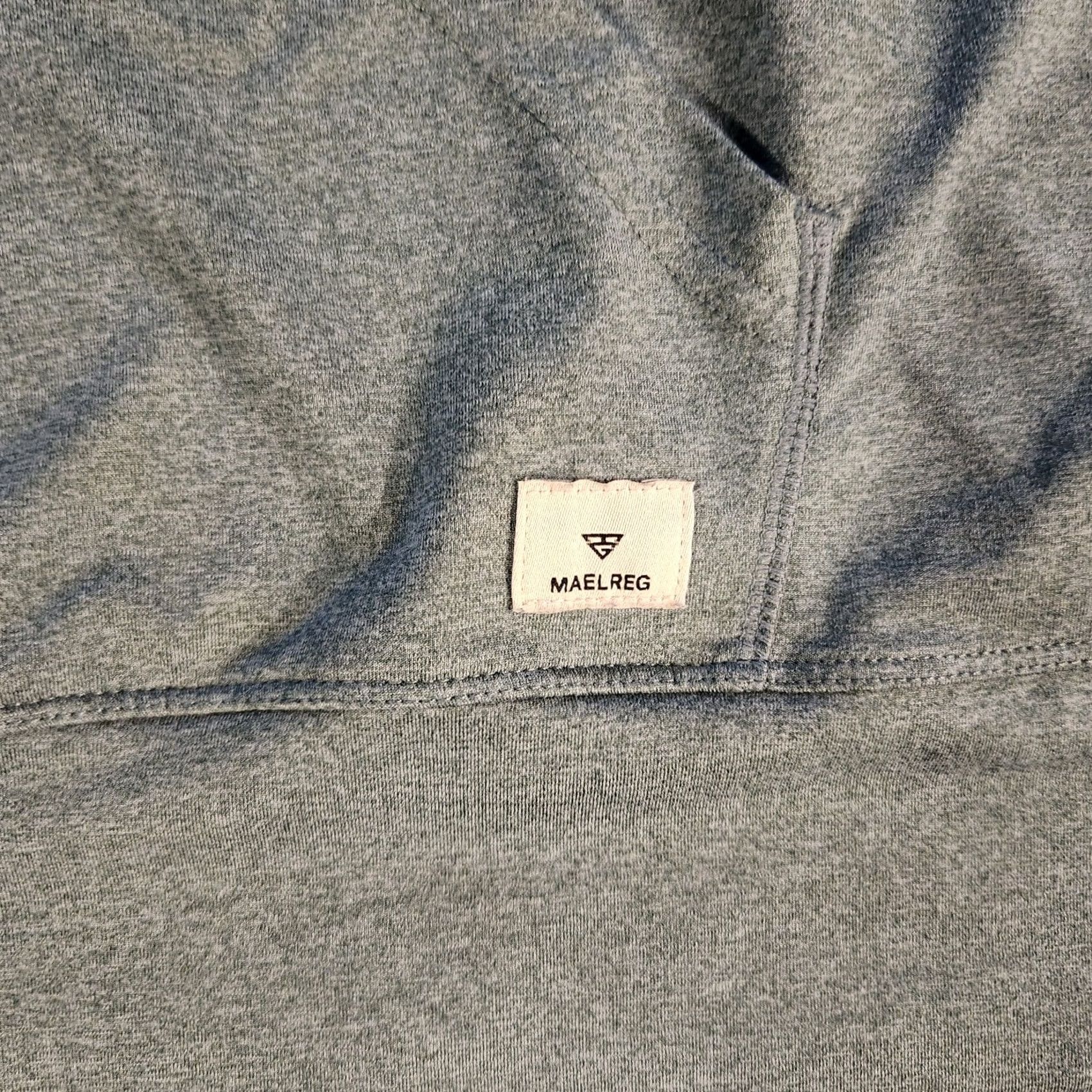 Vintage Maelreg Performance 1/4 Zip Hoodie Mens XL Blue Pullover Pocket Lightweight Hoodie Mens XL Blue Size US XL / EU 56 / 4 - 2 Thumbnail