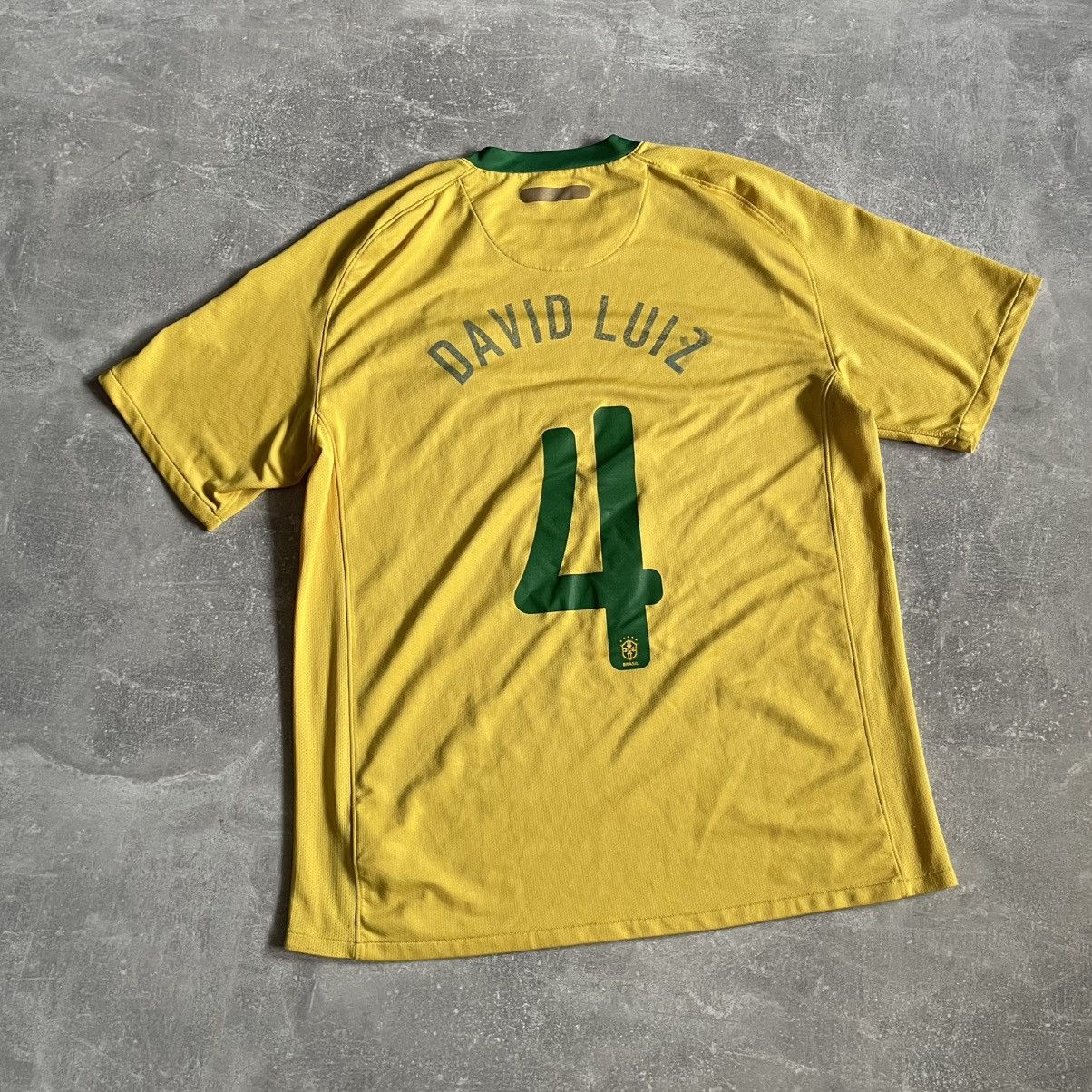 Nike NIKE BRASIL JERSEY 4 DAVID LUIZ FOOTBALL TEE SHIRT BRASIL Size US L / EU 52-54 / 3 - 2 Thumbnail