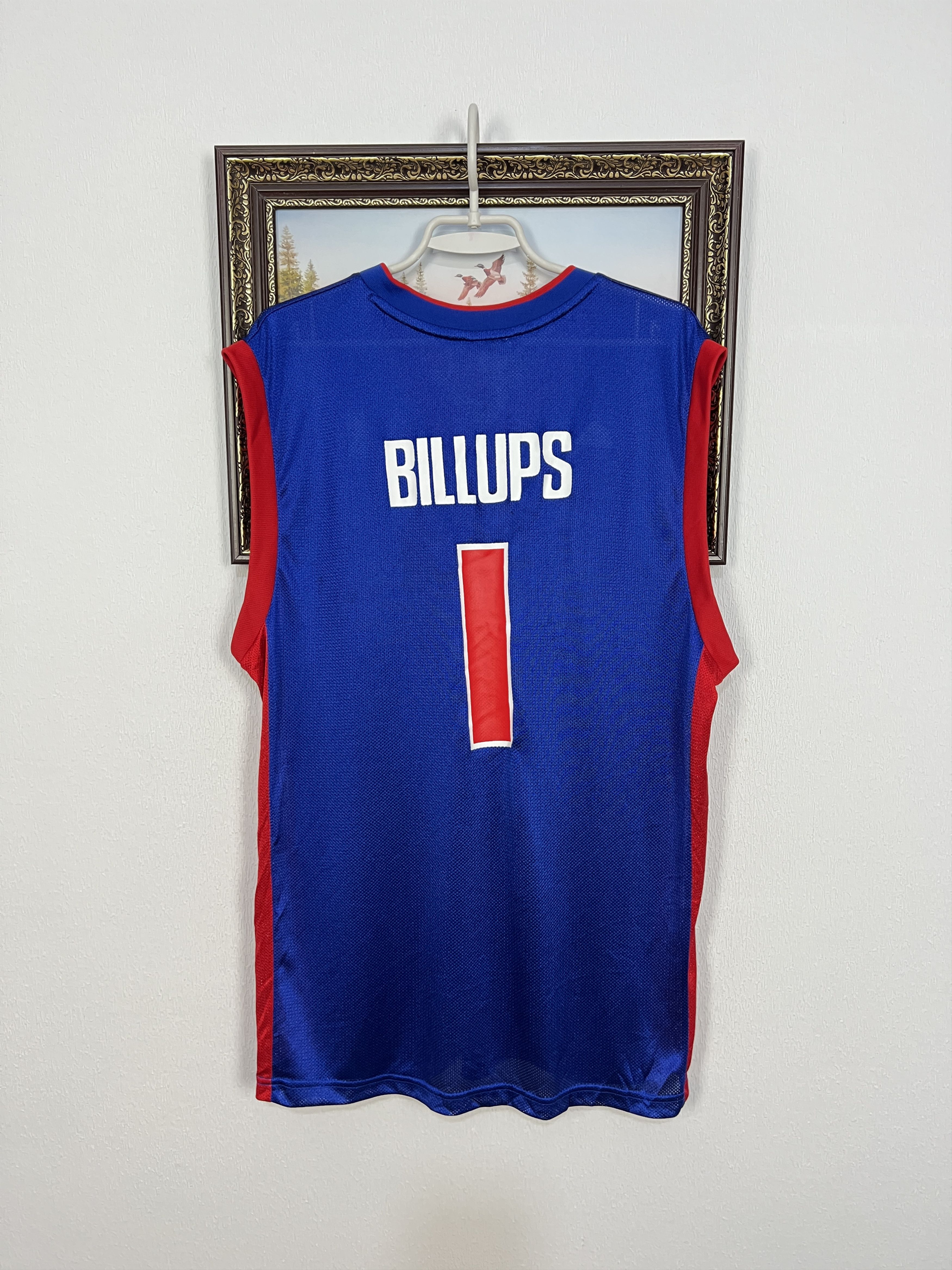 Adidas Vintage Adidas Detroit Pistons #1 Billups NBA Blue Jersey Size US M / EU 48-50 / 2 - 10 Thumbnail