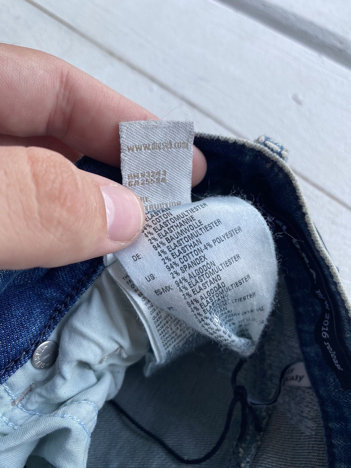 Diesel 🔗Opium Punk Diesel Distressed Washed Slim Straight Jeans Size 28" / US 6 / IT 42 - 9 Thumbnail
