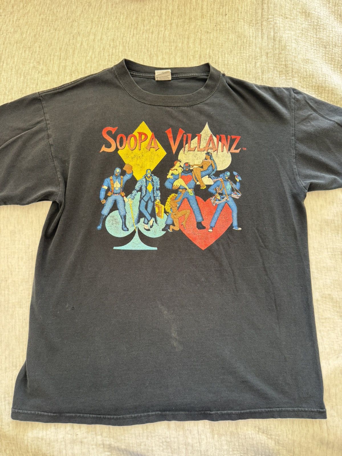 Vintage RARE ‘Soopa Villainz’ Vintage Graphic Tee Size US L / EU 52-54 / 3 - 1 Thumbnail