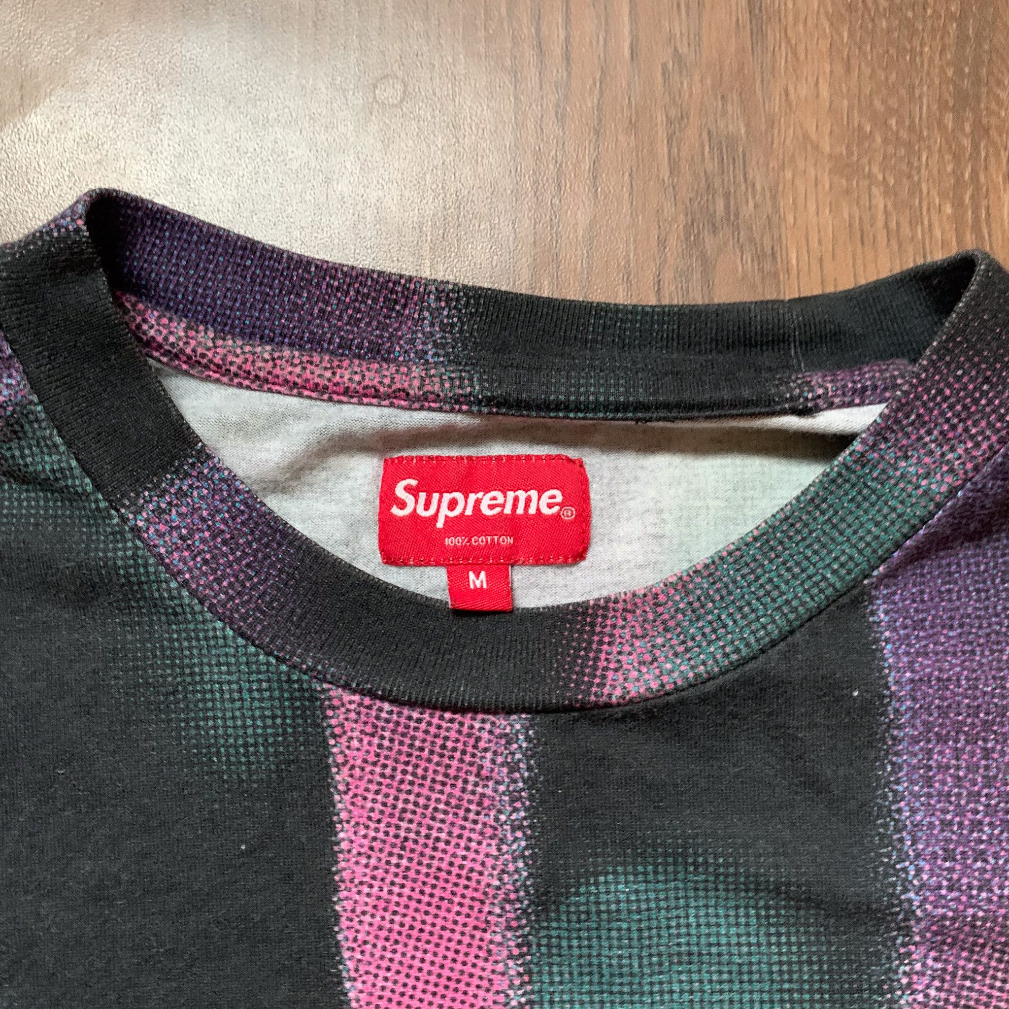 Supreme Supreme half tone long sleeve tshirt - size M Size US M / EU 48-50 / 2 - 3 Thumbnail