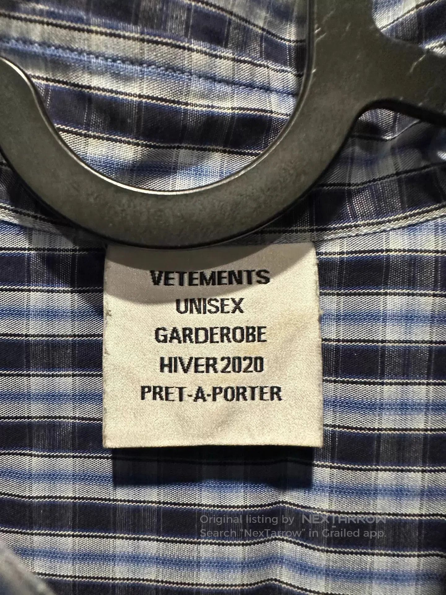 Vetements Checkered Short Sleeve Shirt with Tie. Size US XS / EU 42 / 0 - 3 Thumbnail