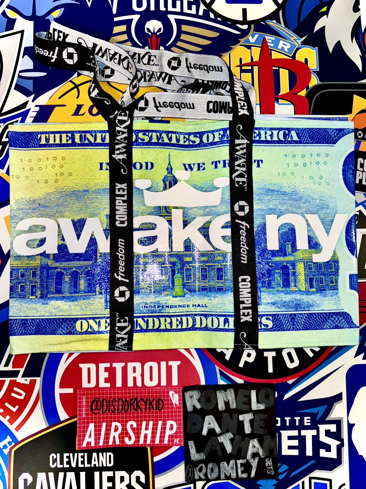 Awake NY Blue/Green Chase x Awake NY x ComplexCon 2025 Tote Bag Size ONE SIZE - 2 Thumbnail