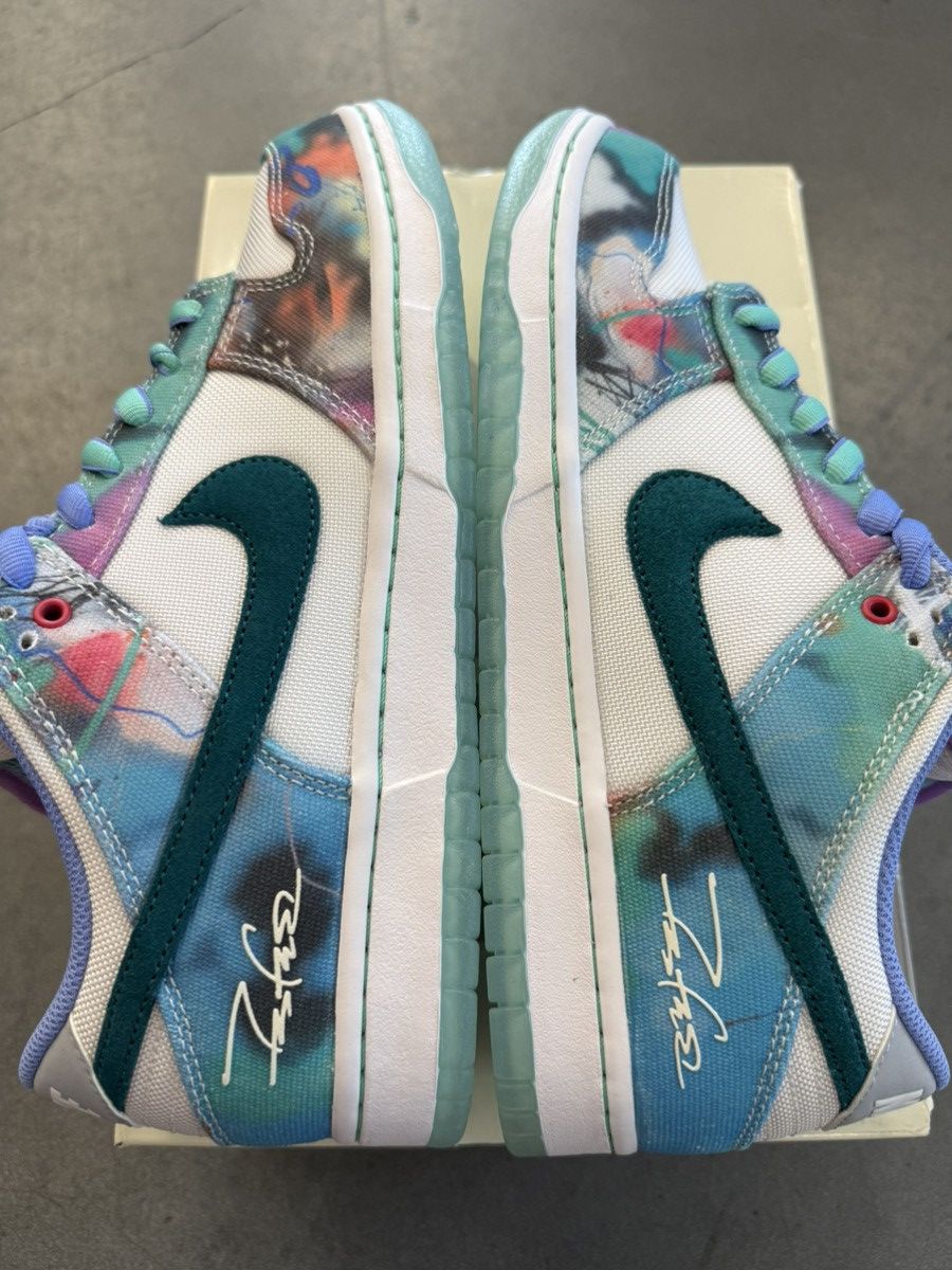 Futura × Nike 2024 Nike SB Dunk Low Futura Laboratories Bleaced Aqua Size US 10 / EU 43 - 3 Thumbnail