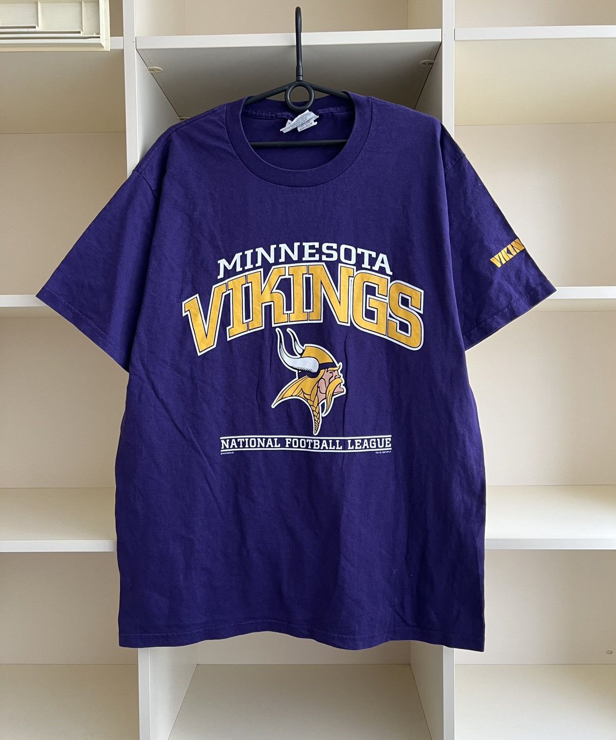 NFL Vintage 1998 Lee Sport Minnesota Vikings NFL T-Shirt Nutmeg Size US L / EU 52-54 / 3 - 1 Thumbnail