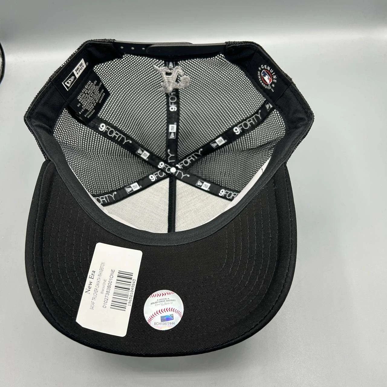 New Era Oakland Athletics Trucker Hat Men Black Snap Back Cap New Size ONE SIZE - 2 Thumbnail