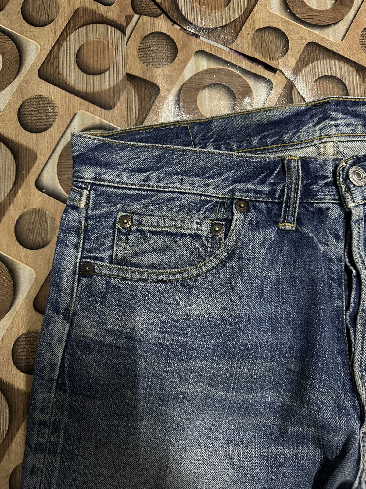 Denime Vintage 90’s DENIME Jeans Selvedge/Redline RARE Denim Pants Size US 31 - 5 Thumbnail