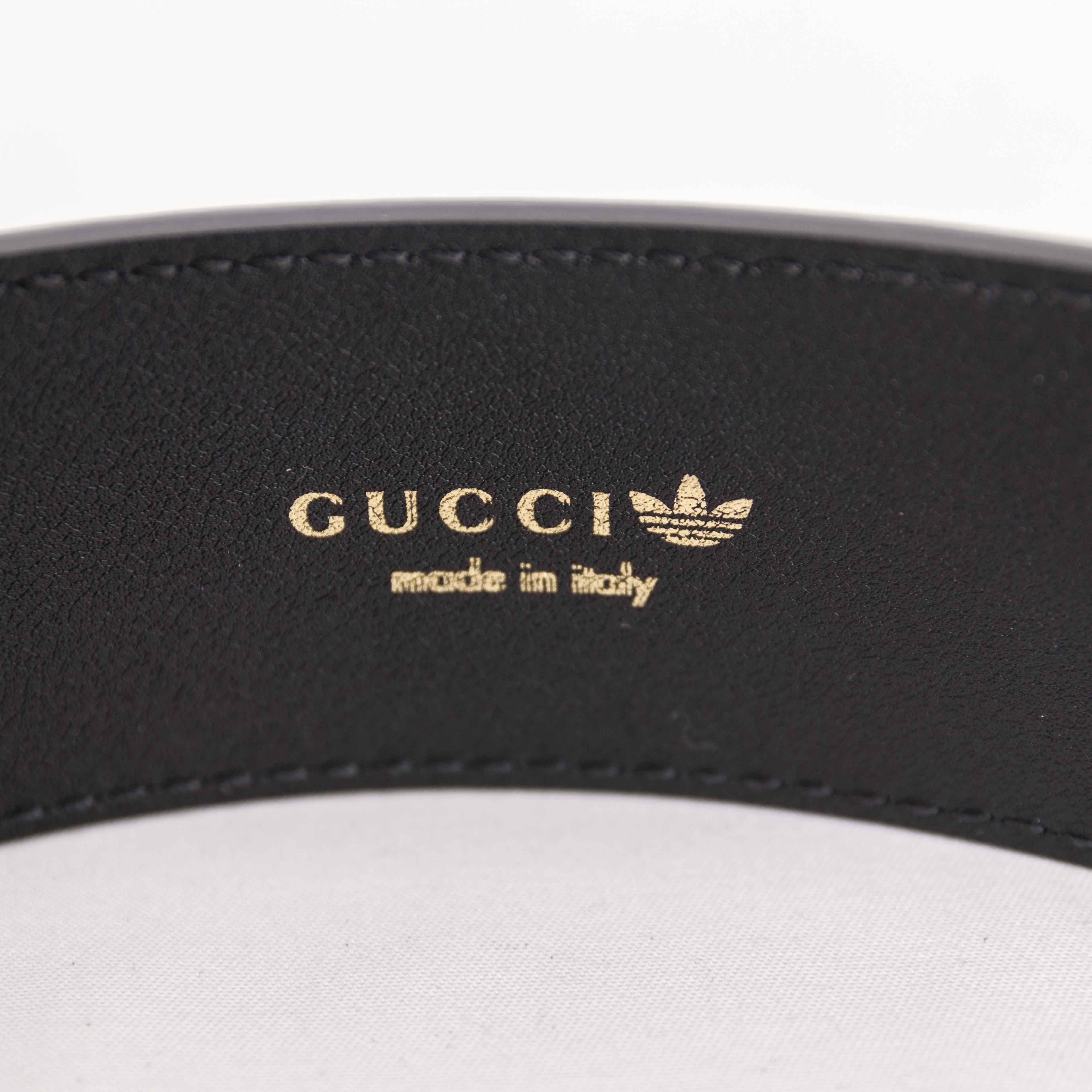 Adidas × Gucci Gucci X Adidas Double Interlocking G Leather Belt Size ONE SIZE - 13 Thumbnail