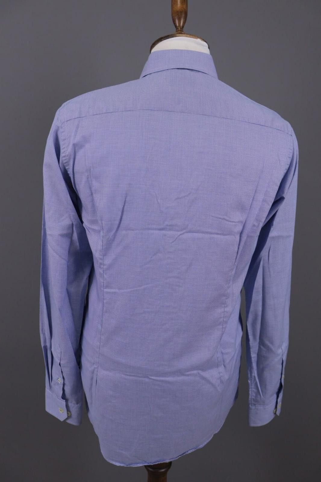 Eton Eton Contemporary Blue Check Extra Shirt 40 / 15.75 Size US M / EU 48-50 / 2 - 10 Thumbnail