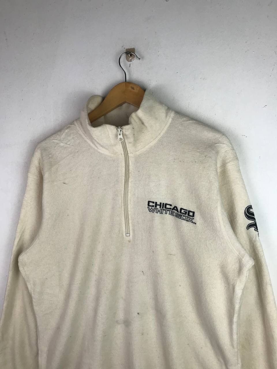 MLB × Uniqlo Vintage Mlb Uniqlo Half Zipper Fleece Jacket Size US L / EU 52-54 / 3 - 9 Thumbnail
