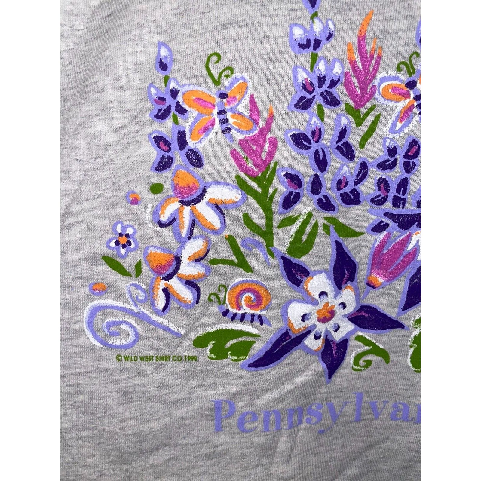Vintage Vintage Pennsylvania Wildflower Shirt Tee Flower VTG 90s XL Size US XL / EU 56 / 4 - 3 Thumbnail
