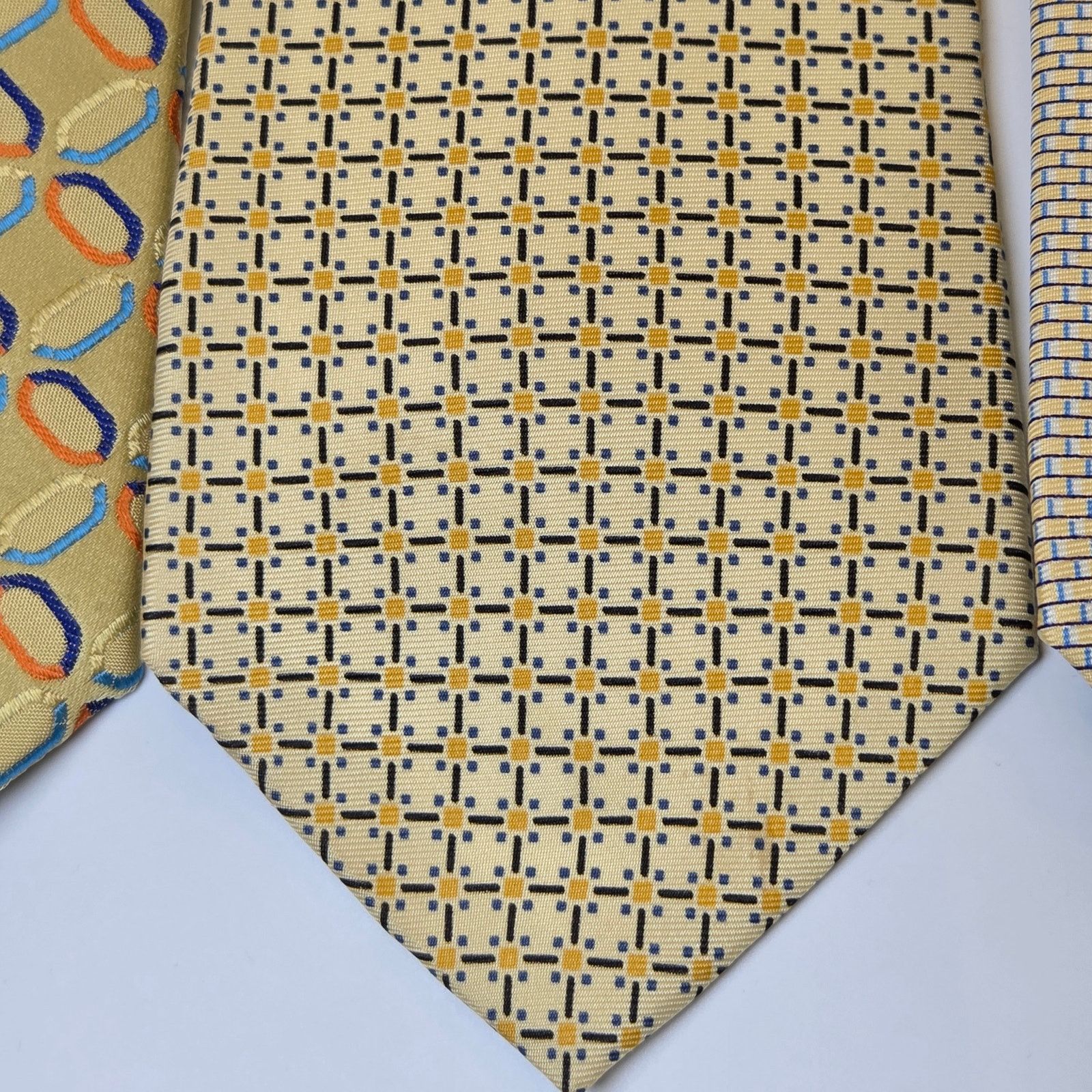 Tommy Hilfiger Tommy Hilfiger Silk Tie Lot 4 USA Nautical Contrast Tips Size ONE SIZE - 4 Thumbnail