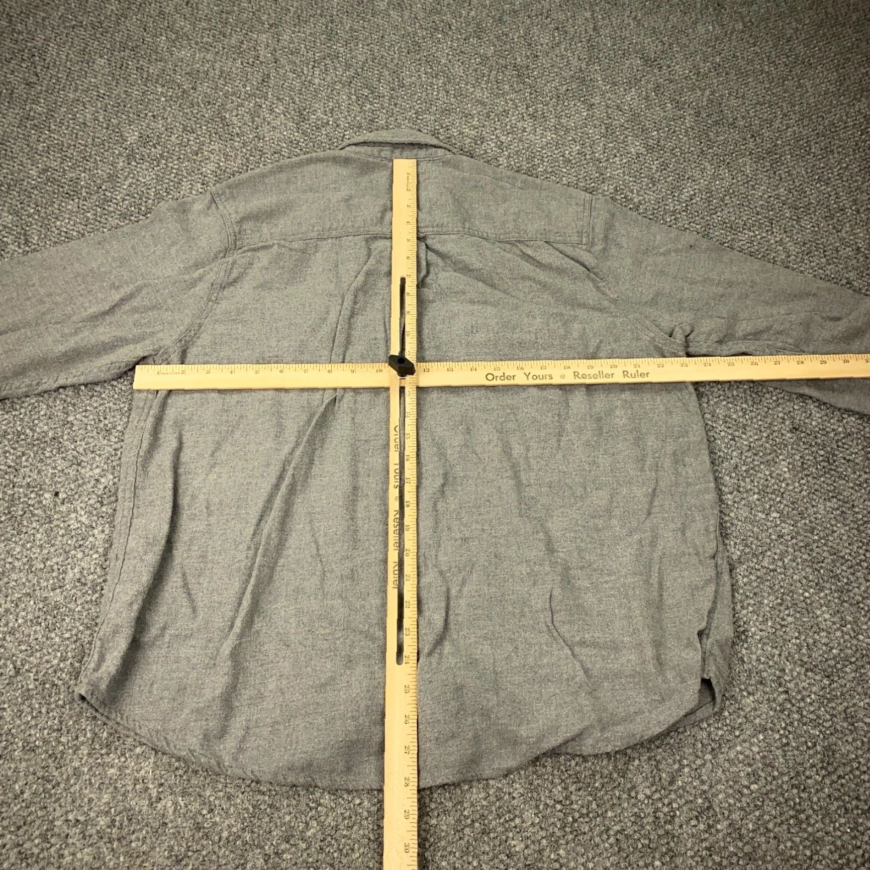 Vintage Woolrich Shirt Mens XL Gray Flannel Button-Up Outdoors Size US XL / EU 56 / 4 - 5 Thumbnail