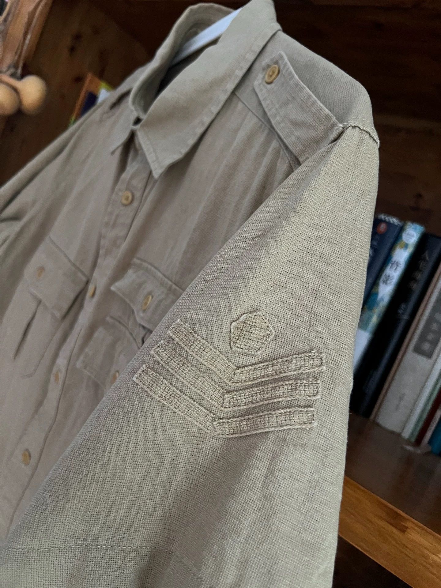 Nigel Cabourn Nigel Cabourn Jungle Short-Sleeve Work Shirt 48 Size US M / EU 48-50 / 2 - 4 Thumbnail