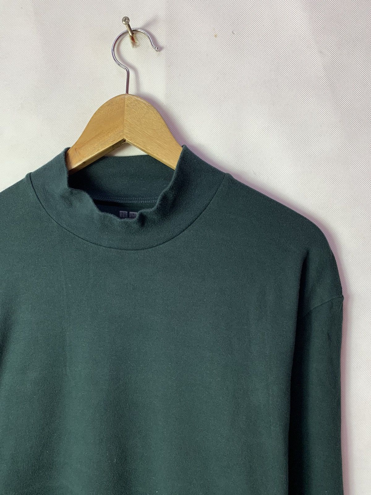 Japanese Brand × Uniqlo 🔥 Uniqlo High Collar Turtle Neck Emerald Green Longsleeves Size US L / EU 52-54 / 3 - 2 Thumbnail