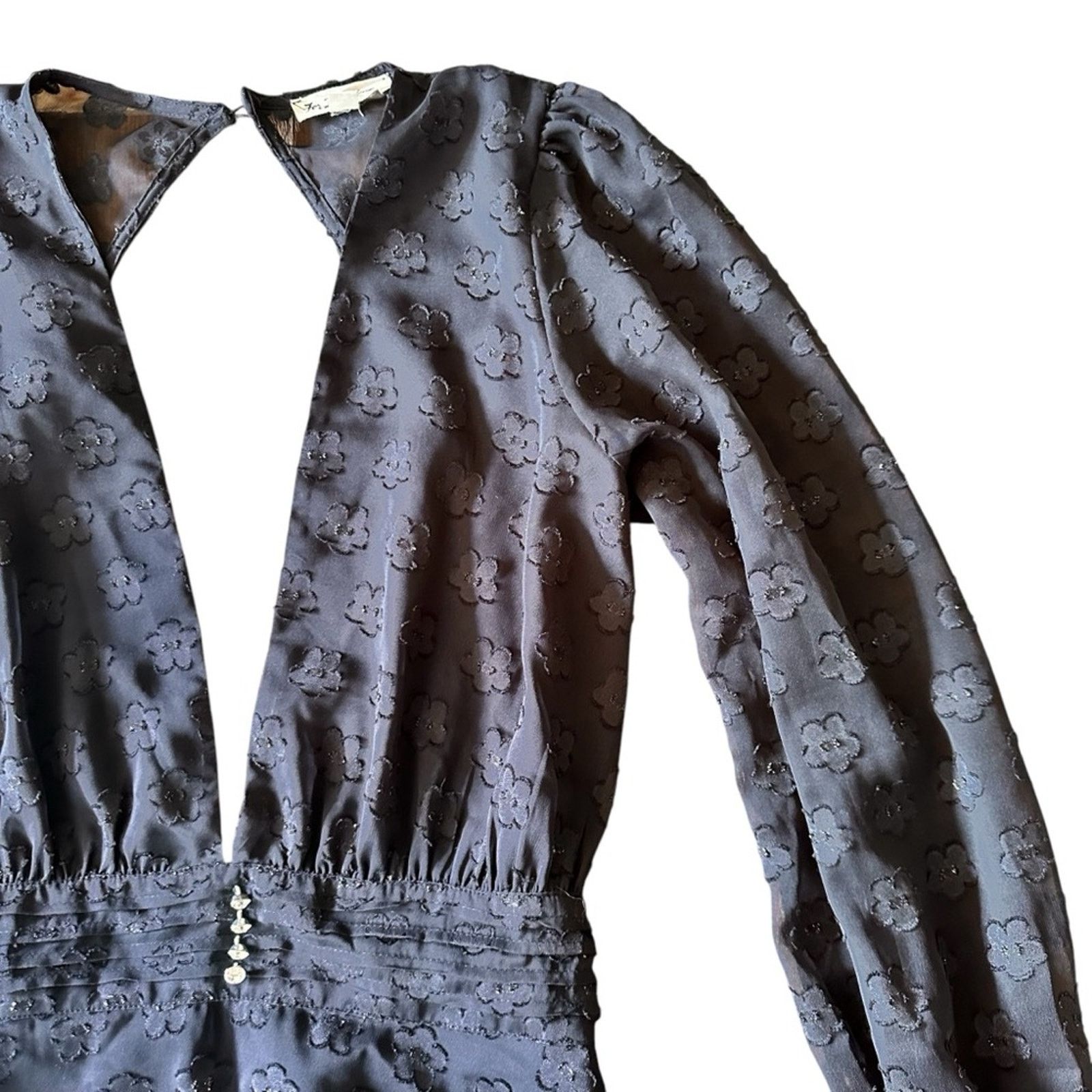 For Love & Lemons For Love & Lemons Modern Love Dress – Black Daisy – Size M Size M / US 6-8 / IT 42-44 - 7 Thumbnail