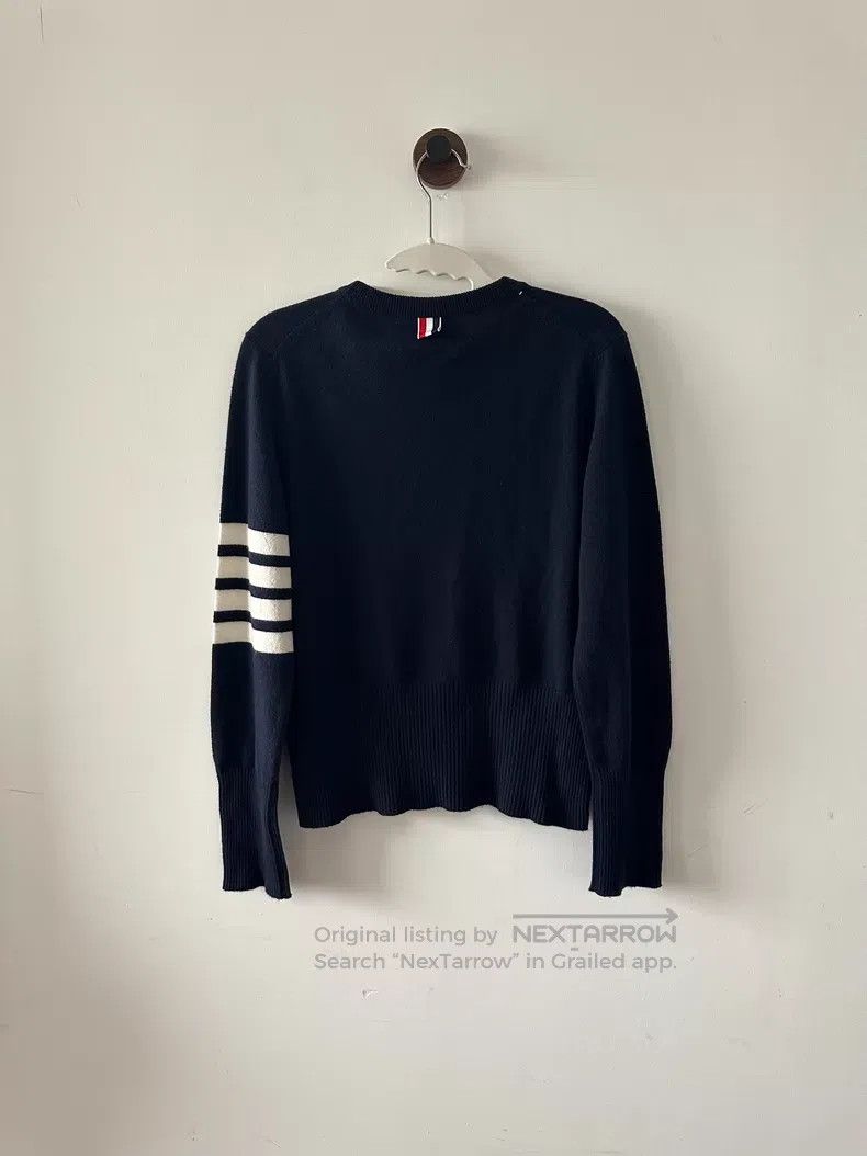 Thom Browne Thom Browne Blue cashmere sweater Size US XS / EU 42 / 0 - 2 Thumbnail