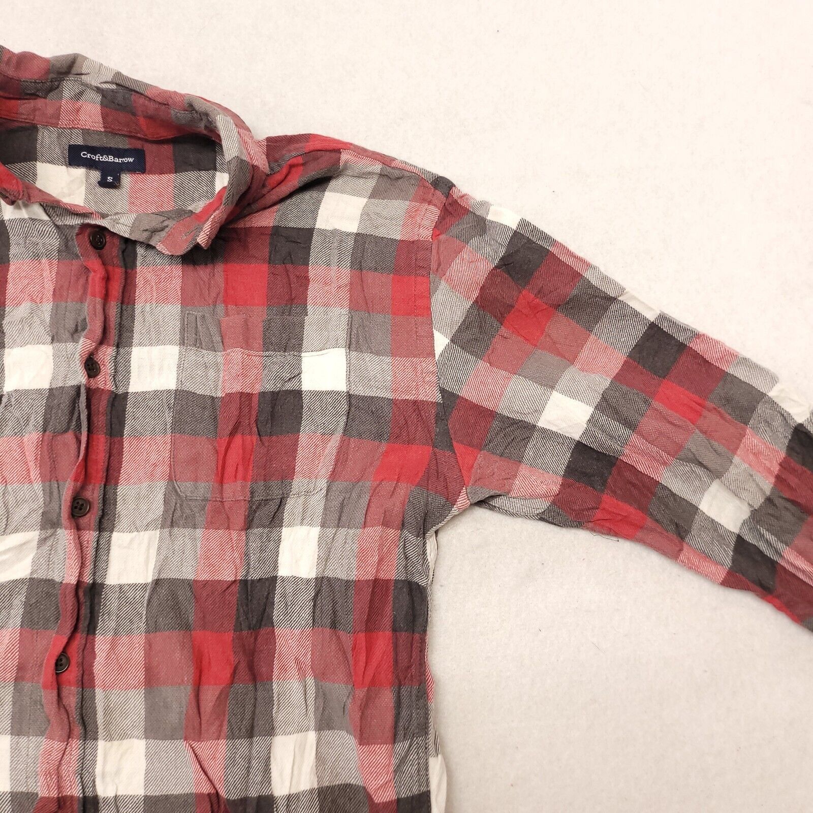 Croft & Barrow Croft & Barrow Gingham Flannel Button Up Shirt Mens Size S Size US S / EU 44-46 / 1 - 5 Thumbnail