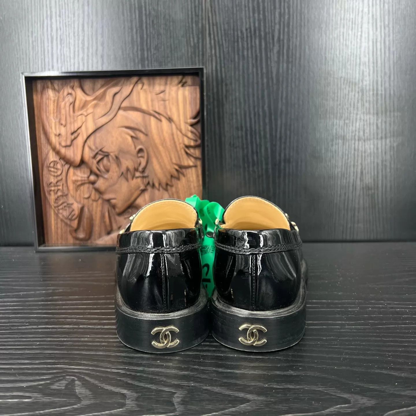 Chanel Chanel Patent Logo Loafer 35.5 Worn 2x With Box Size US 5 / IT 35 - 5 Thumbnail