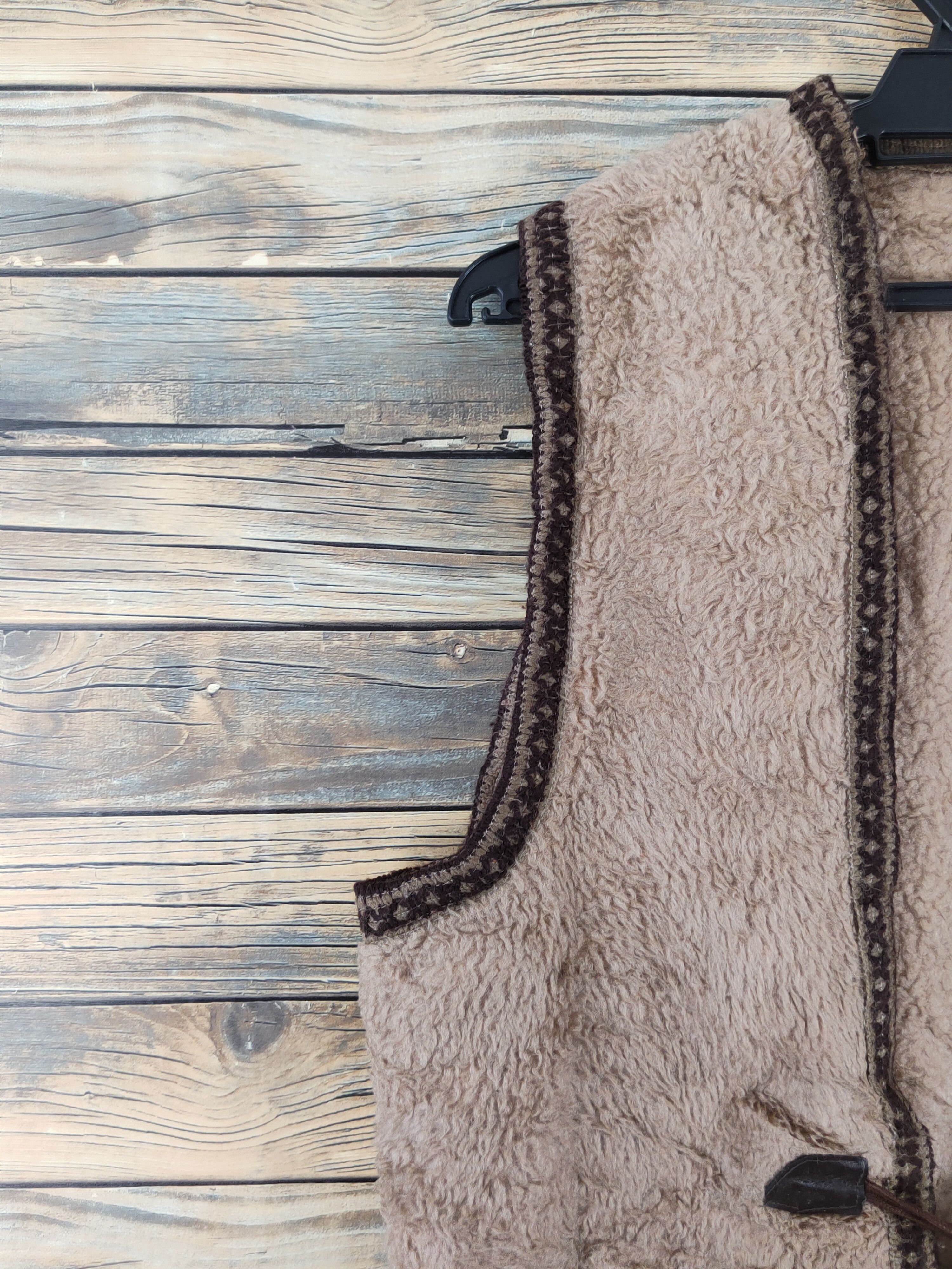 Japanese Brand × Vintage Vintage Japanese Brand Brown Fur Faux Toggle Vests Size S / US 4 / IT 40 - 4 Thumbnail