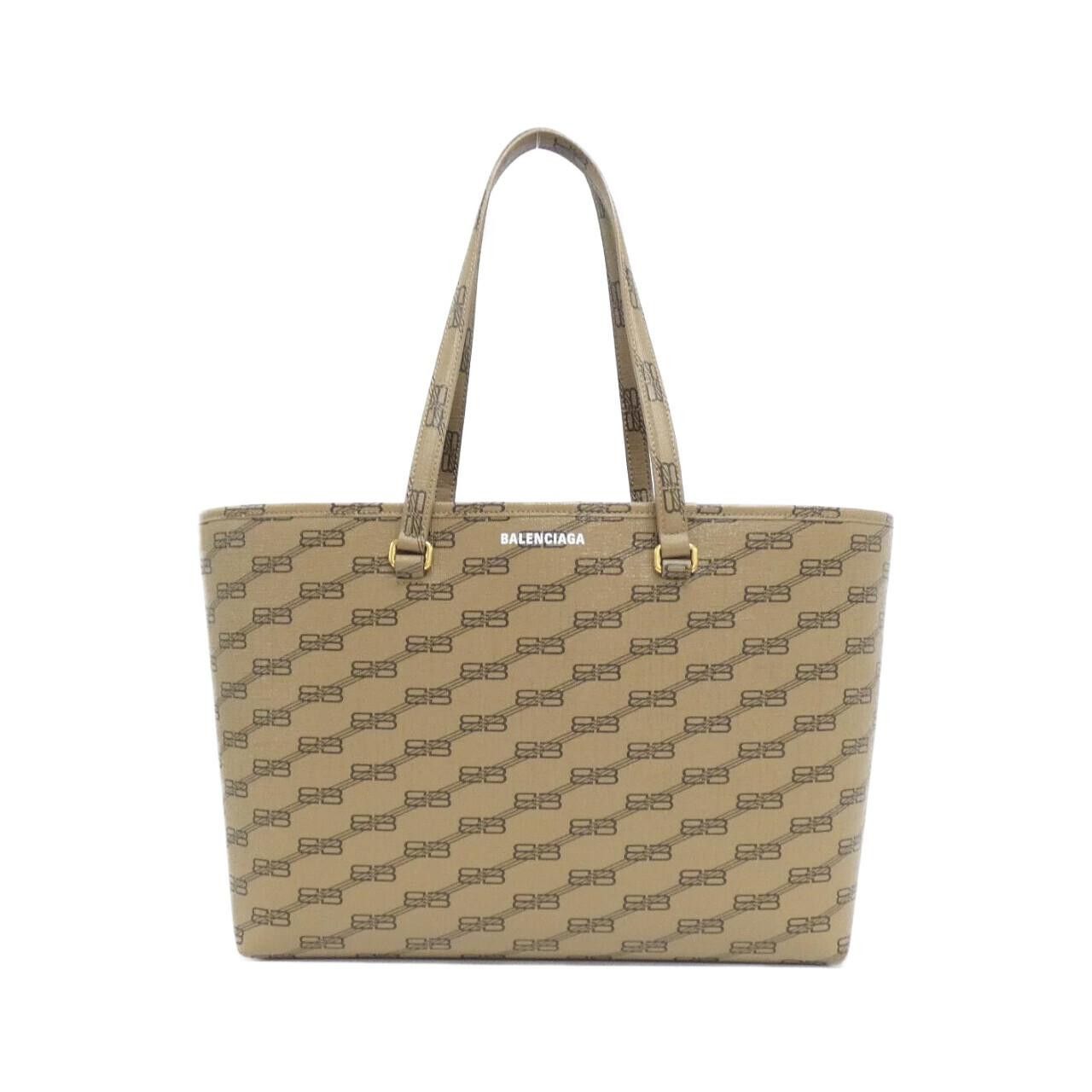 Balenciaga Balenciaga Balenciaga Signature Medium Shopper Bag Monogram Coated Canvas Tote Bag Textile Tote Bag 702698210DH DUTY FREE for USA Size ONE SIZE - 1 Thumbnail