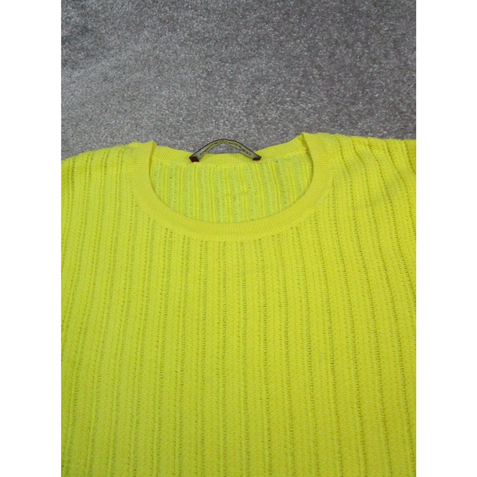 Vintage VINTAGE Comptoir des Cotonniers Sweater Women Small Yellow Cotton Pullover Casual Fall Womens Size S / US 4 / IT 40 - 2 Thumbnail