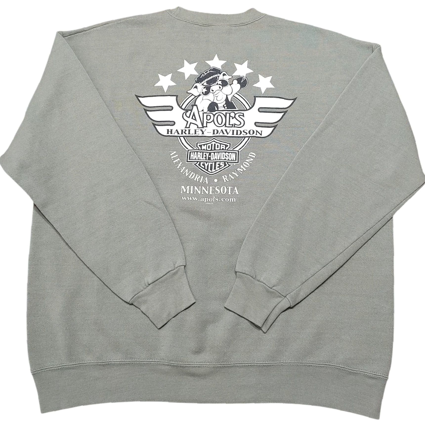 Harley Davidson VINTAGE Harley-Davidson Sweatshirt XL Tan Harley-Davidson Logo Pig Hog Graphic Mens Pullover Crew Neck Long Sleeve Tan / Gold? Size US XL / EU 56 / 4 - 2 Thumbnail