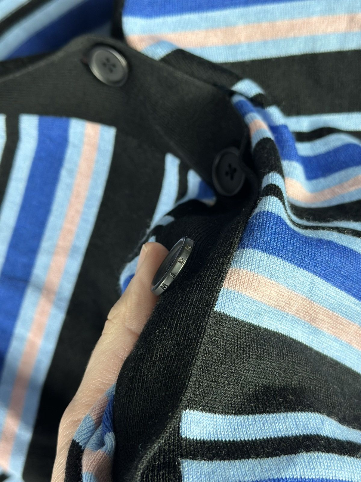 Marni × Uniqlo MARNI X Uniqlo Wool Striped Cardigan Sweater Men’s Size M Size US M / EU 48-50 / 2 - 5 Thumbnail