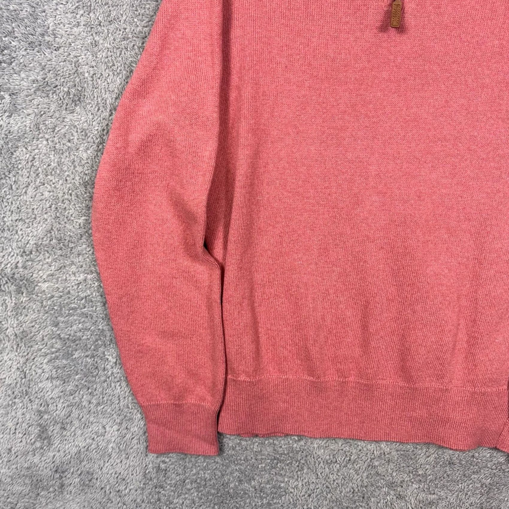 J.Crew J.Crew Half-Zip Sweater Men M Pink Pullover Cotton Ribbed Trim Long Sleeve BF091 Size US M / EU 48-50 / 2 - 3 Thumbnail