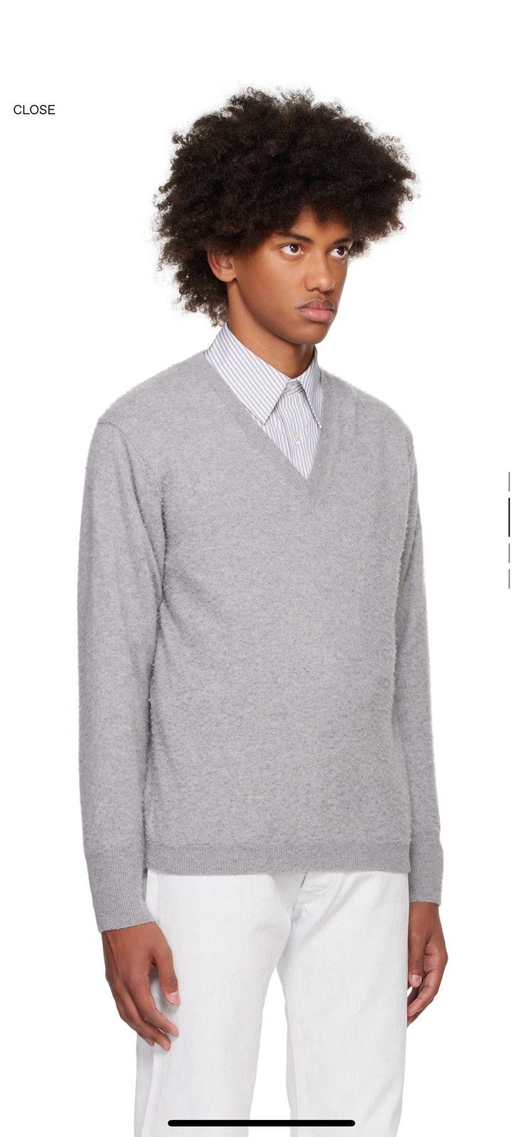 Maison Margiela BNWT - Maison Margiela Pilling Effect V-neck Sweater Size US XL / EU 56 / 4 - 3 Thumbnail