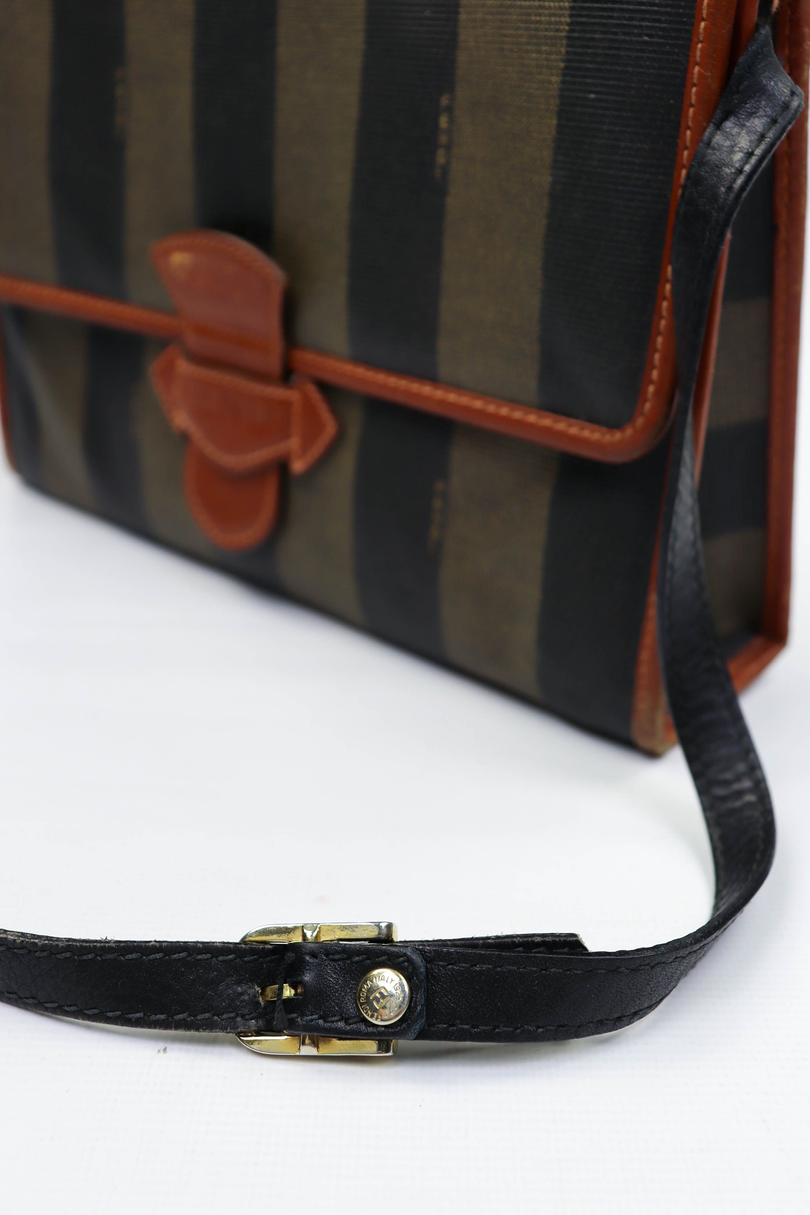 Fendi FENDI Vintage 80s 90s Striped Shoulder/Crossbody Bag Size ONE SIZE - 12 Thumbnail