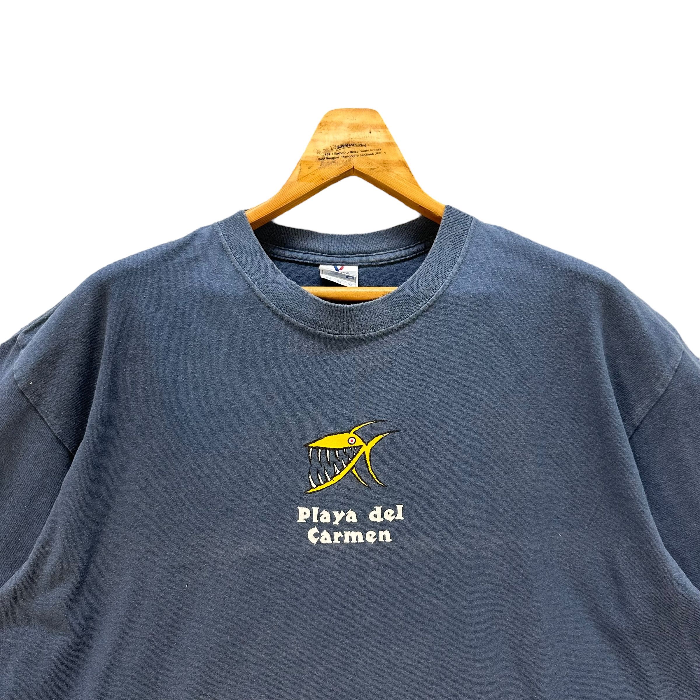 Vintage PLAYA DEL CARMEN MEXICO GRAPHIC TEES #8775-025 Size US XL / EU 56 / 4 - 4 Thumbnail