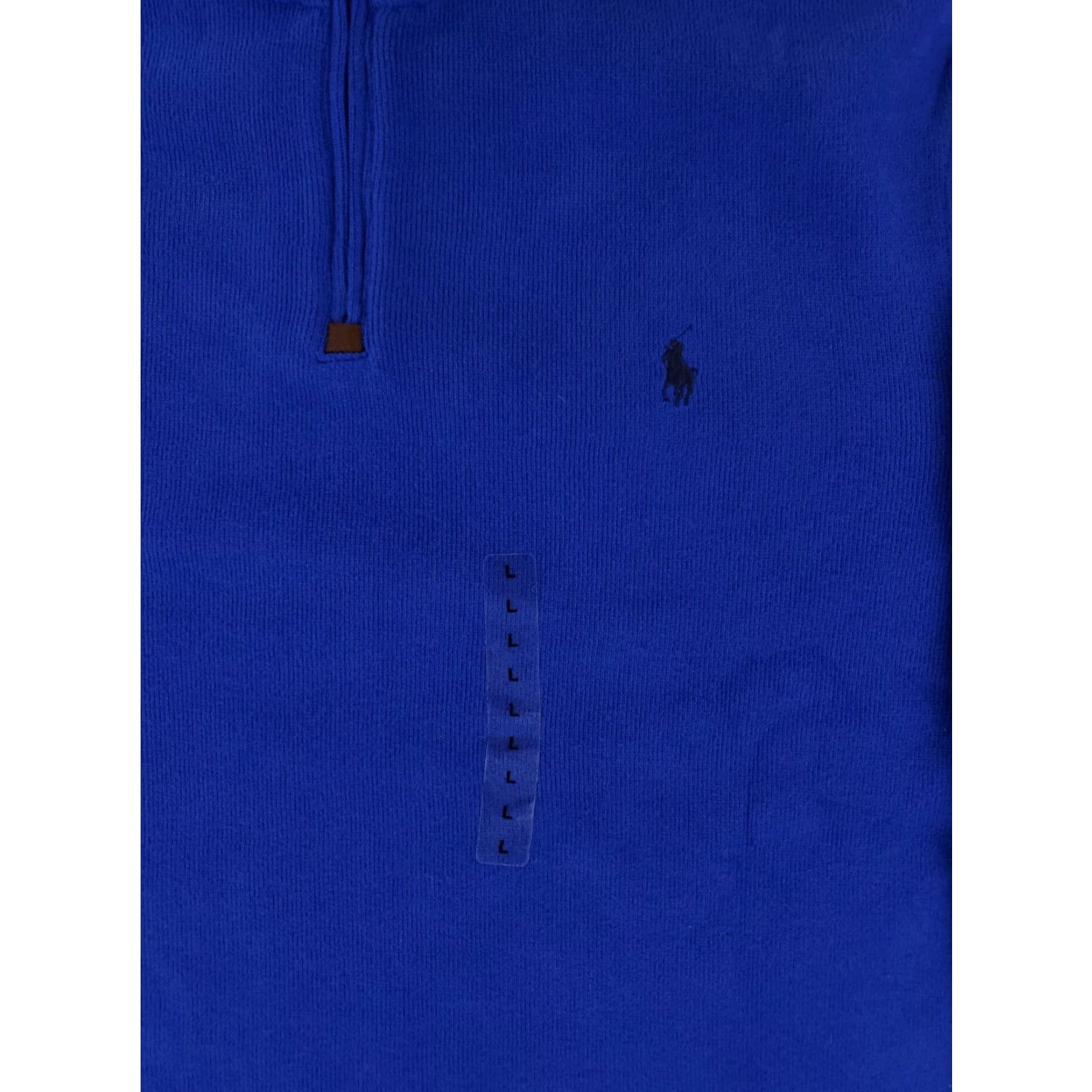 Polo Ralph Lauren Polo Ralph Lauren 1/4 Zip Pullover Cotton Blue Long Sleeve Mens L NWT Shirt Size US L / EU 52-54 / 3 - 2 Thumbnail