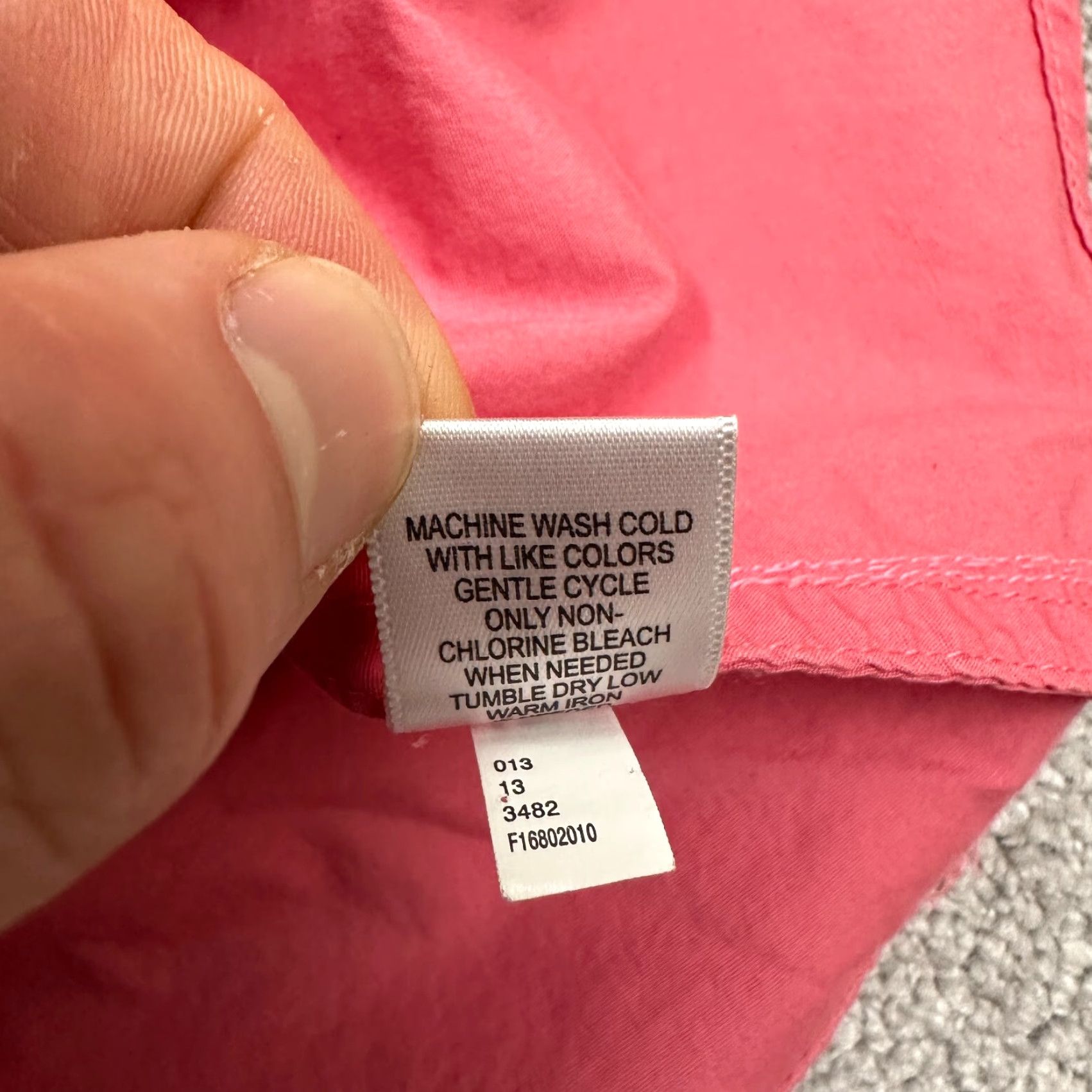 Merona Merona Shirt Adult Medium Pink Short Sleeve Button-Up Cotton Knit Casual Top Womens Size M / US 6-8 / IT 42-44 - 6 Thumbnail