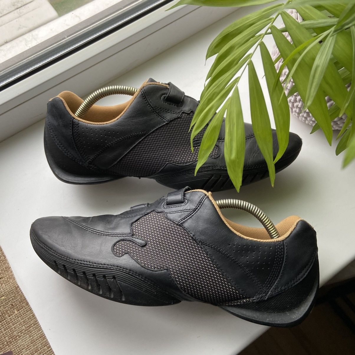 Puma 📌 Y2K Vintage Puma Speedcat Low Top Black Leather Sneakers Size US 11.5 / EU 44-45 - 2 Thumbnail