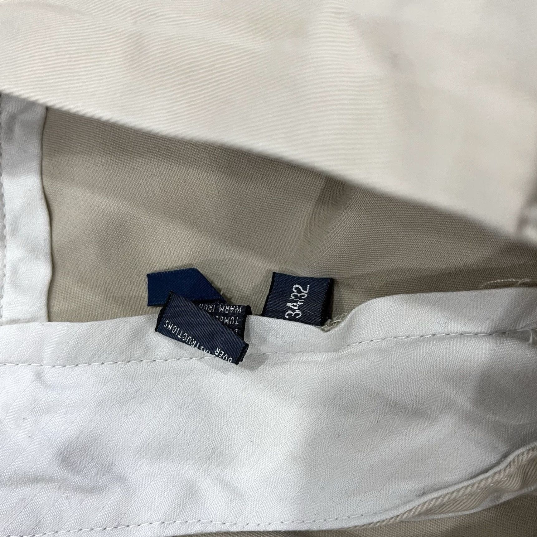 Polo Ralph Lauren Polo Ralph Lauren Pants Chino Flat Front Mens 34x32 Khaki Cotton Pony On Back Size US S / EU 44-46 / 1 - 3 Thumbnail