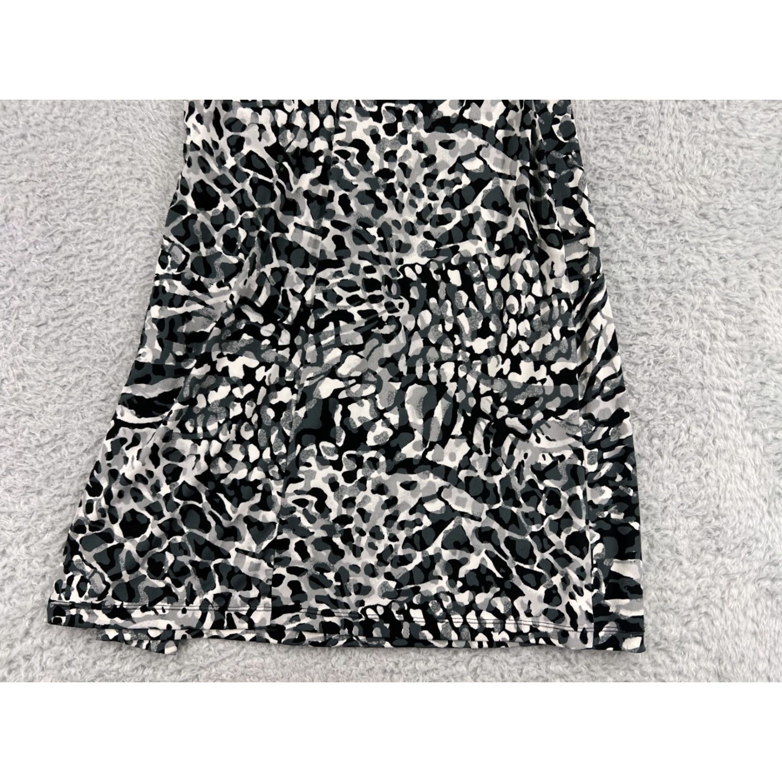 Alfani Alfani Dress Womens PS Black Gray White Cheetah Print Sleeveless Petite Ladies Size S / US 4 / IT 40 - 7 Thumbnail